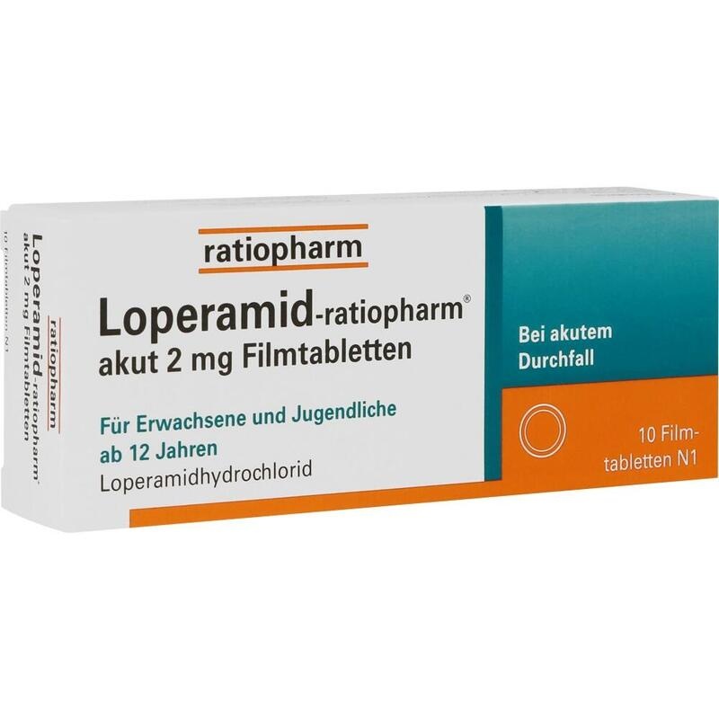 LOPERAMID-ratiopharm akut 2 mg Filmtabletten