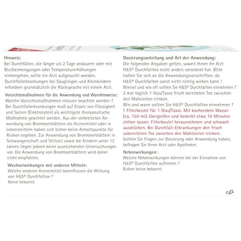 H&S Durchfalltee Filterbeutel