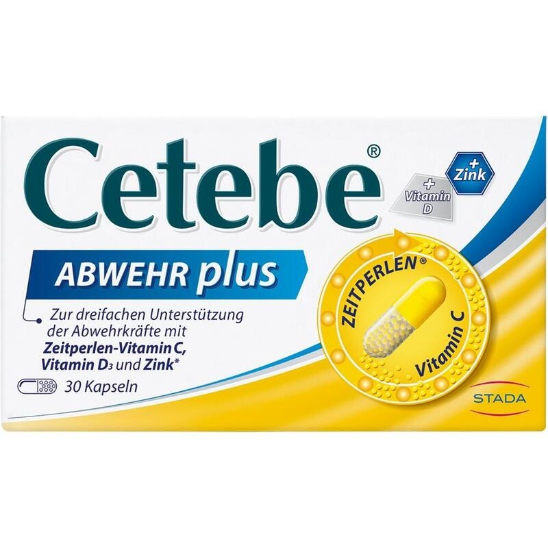 CETEBE ABWEHR plus Vitamin C+Vitamin D3+Zink Kaps.