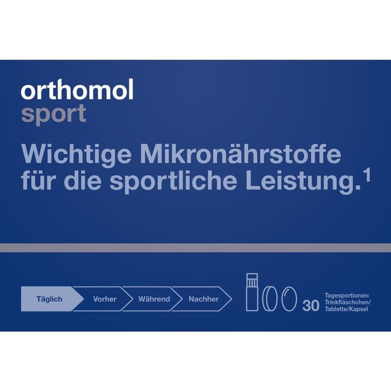 ORTHOMOL Sport Trinkfläschchen/Tabl./Kaps.Kombip.