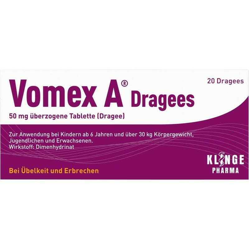 VOMEX A Dragees 50 mg überzogene Tabletten