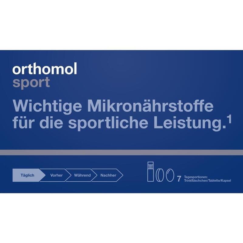 ORTHOMOL Sport Trinkfläschchen/Tabl./Kaps.Kombip.
