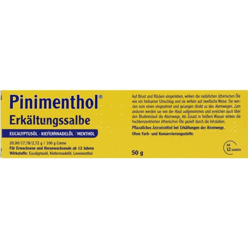PINIMENTHOL Erkältungssalbe Eucal./Kiefern./Menth.