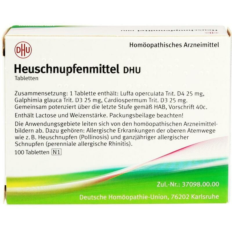 HEUSCHNUPFENMITTEL DHU Tabletten