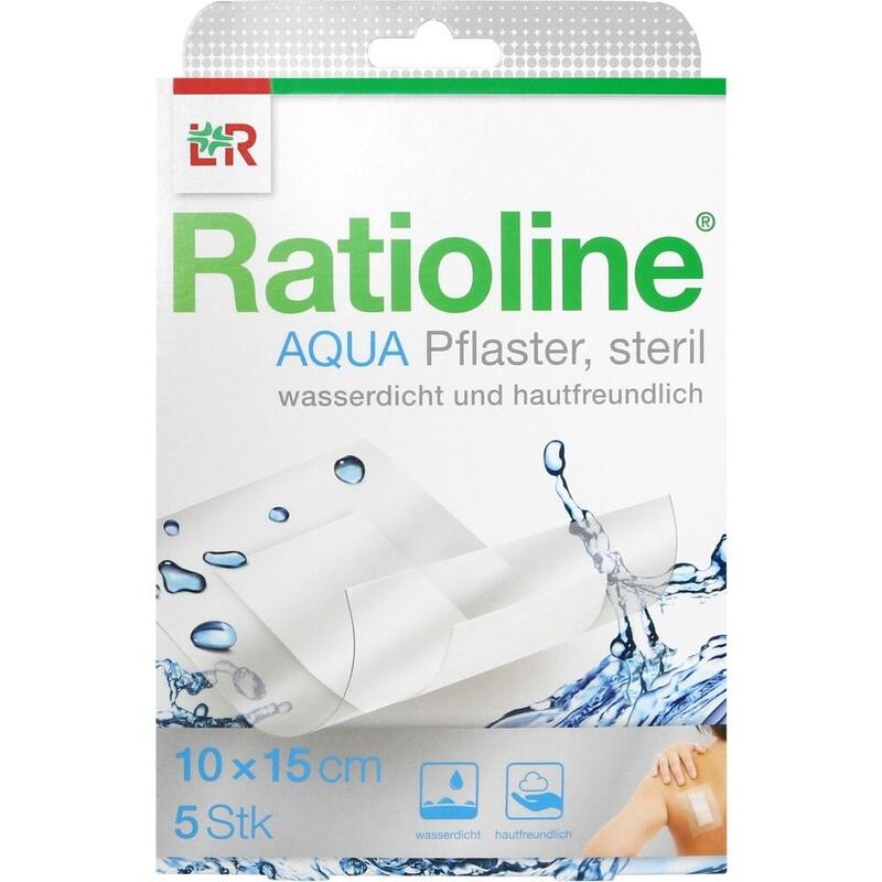 RATIOLINE aqua Duschpflaster Plus 10x15 cm steril