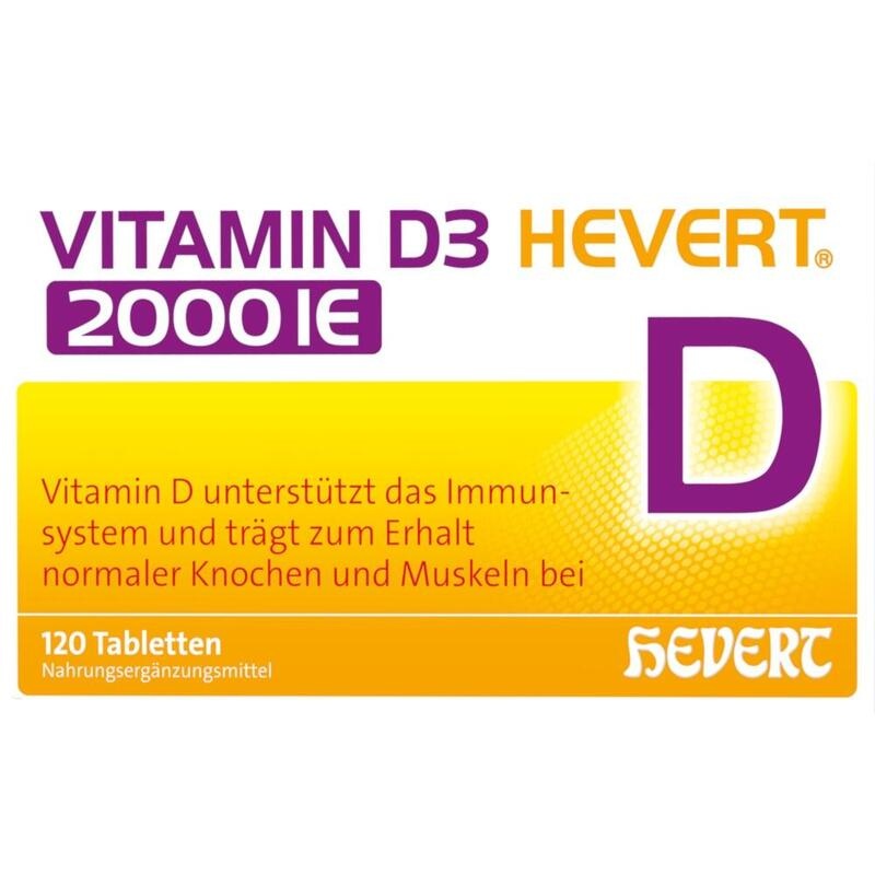 VITAMIN D3 HEVERT 2000 I.E. Tabletten