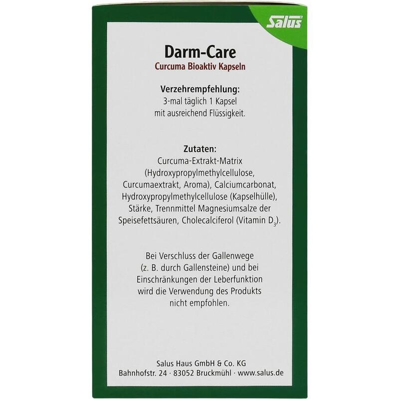 DARM-CARE Curcuma Bioaktiv Kapseln Salus