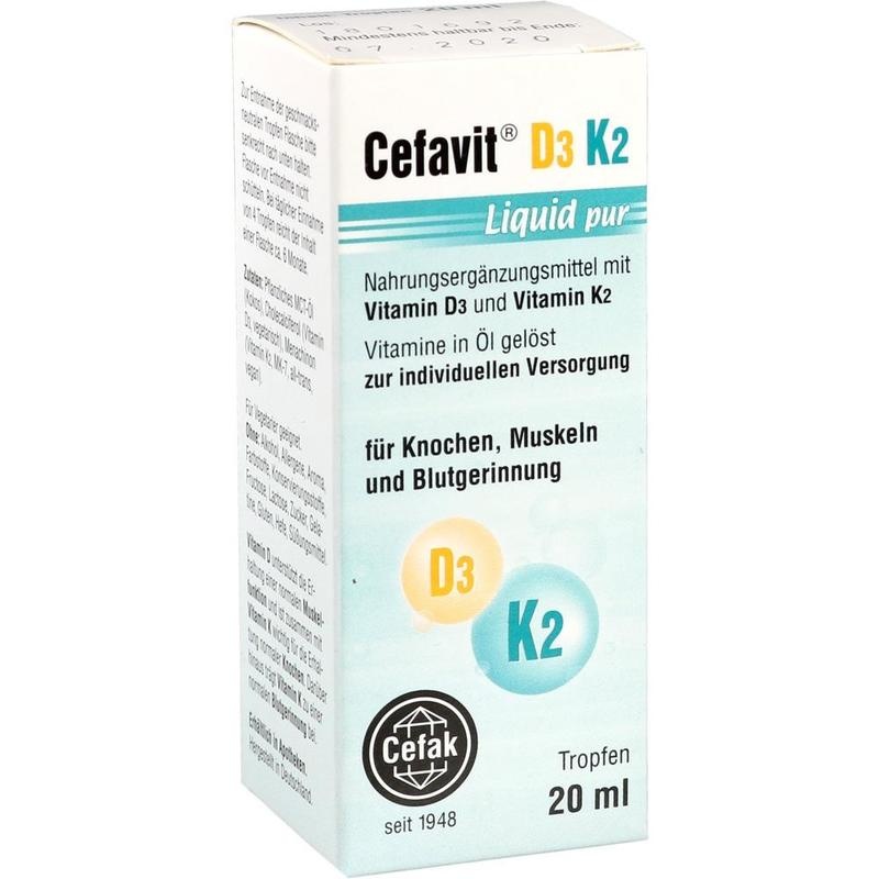 CEFAVIT D3 K2 Liquid pur Tropfen zum Einnehmen