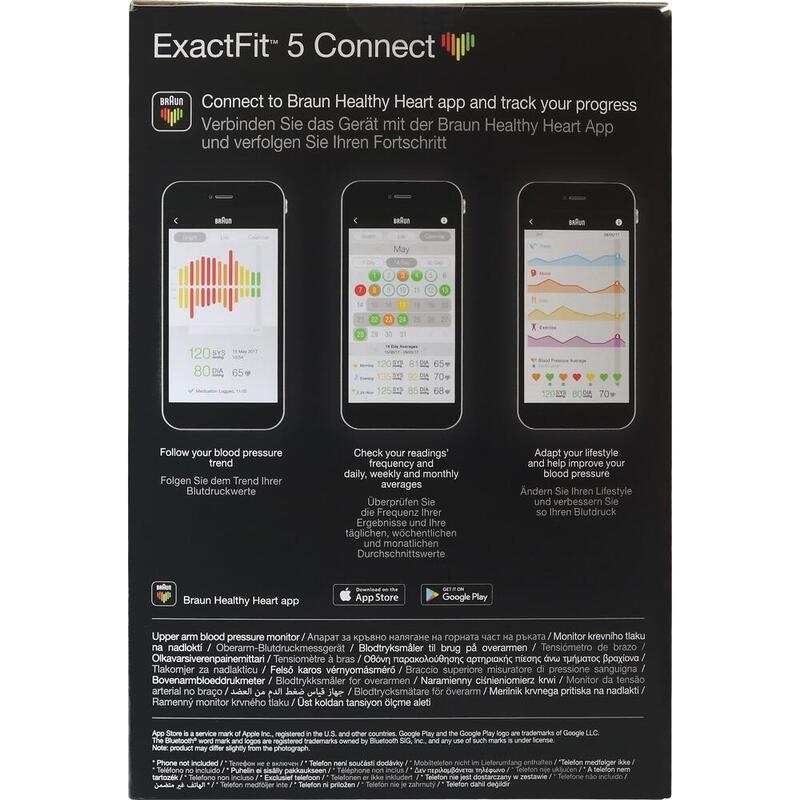 BRAUN BLUTDRUCKMESSGERÄT ExactFit5 Connect Oberarm