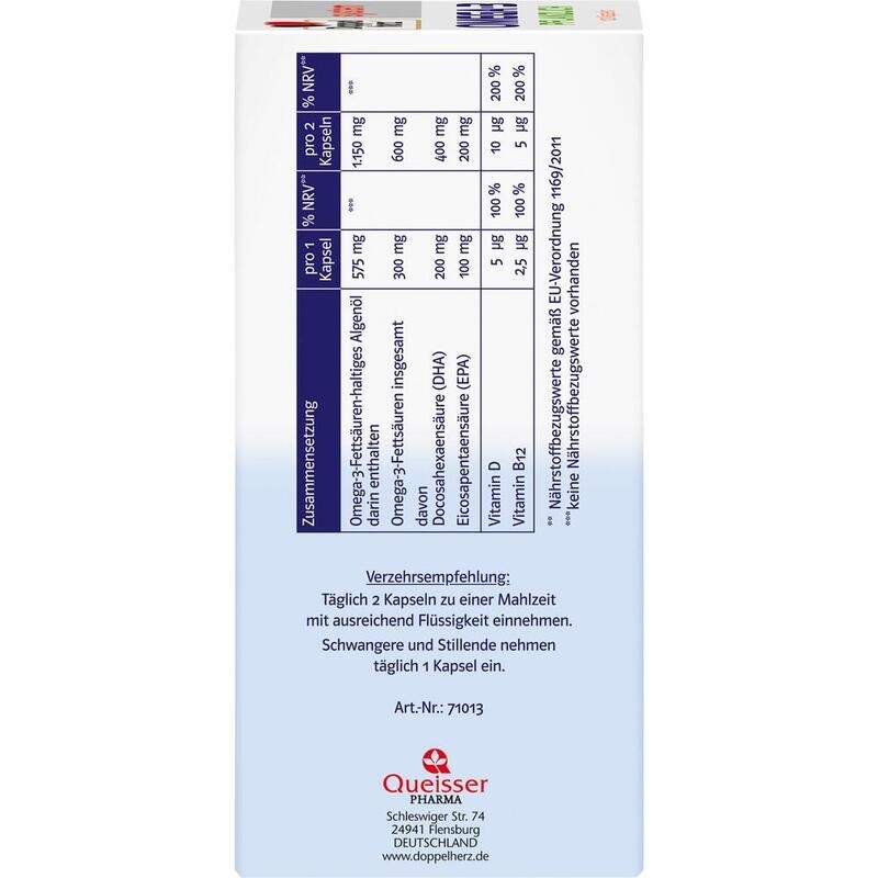 DOPPELHERZ Omega-3 pflanzlich system Kapseln