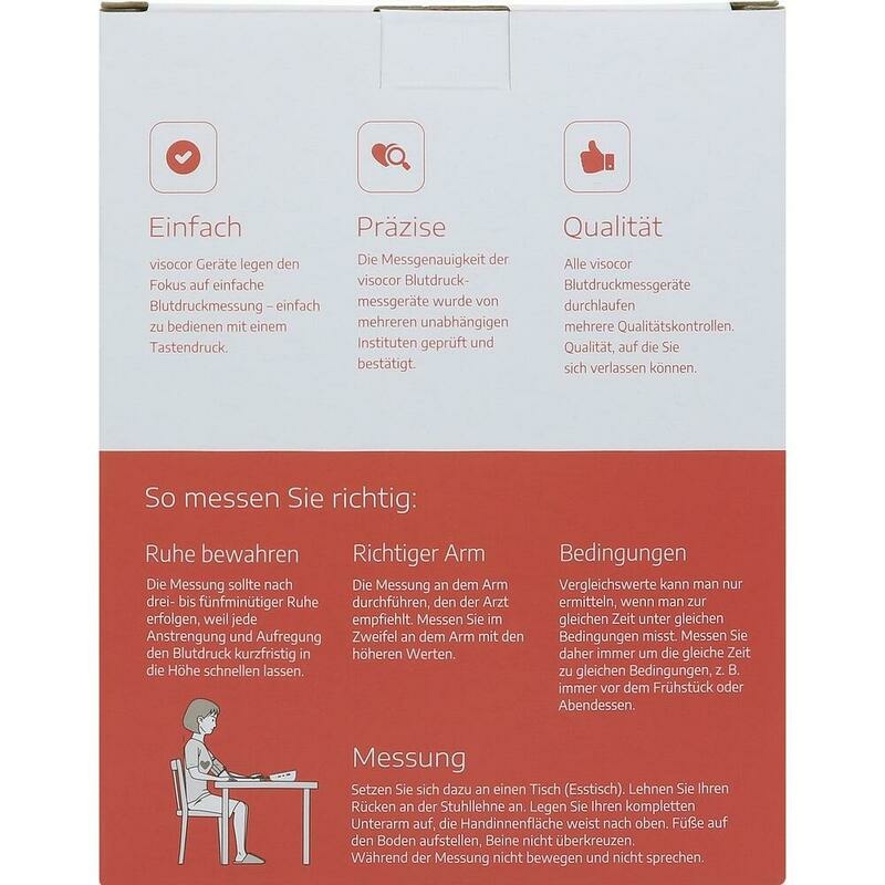 VISOCOR Oberarm Blutdruckmessgerät OM60