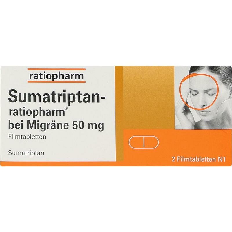 SUMATRIPTAN-ratiopharm bei Migräne 50 mg Filmtabl.
