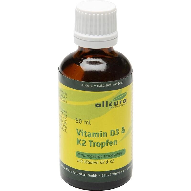 VITAMIN D3 & K2 Tropfen 1000 I.E./20 μg je Tropfen