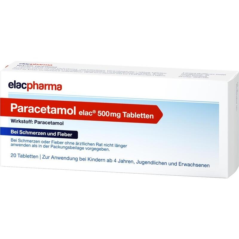 PARACETAMOL elac 500 mg Tabletten