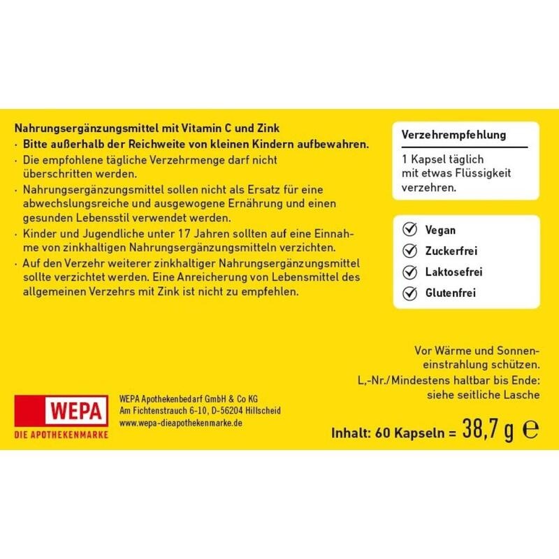WEPA Vitamin C+Zink Kapseln
