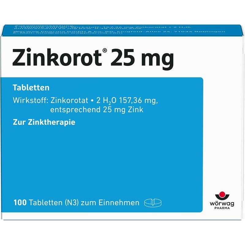 ZINKOROT 25 mg Tabletten