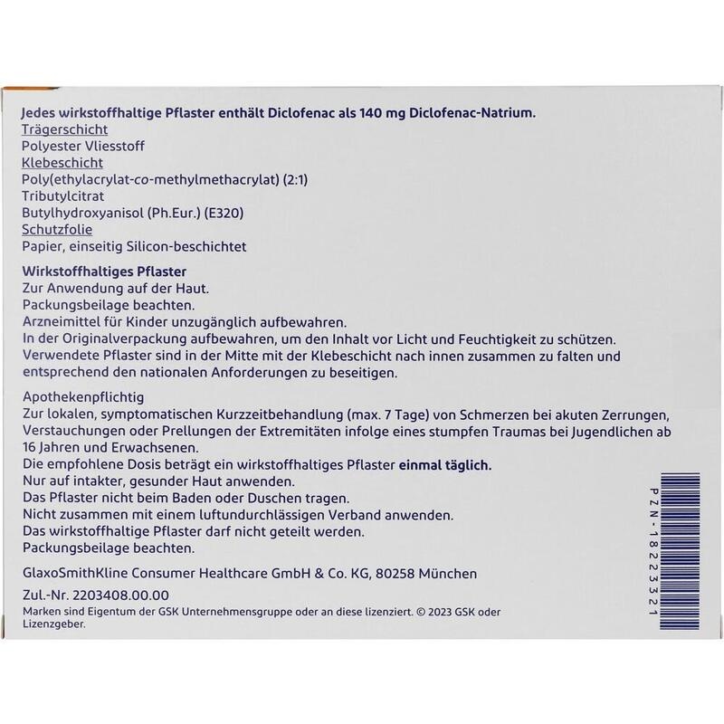 VOLTAREN 24 Stunden Schmerzpflaster